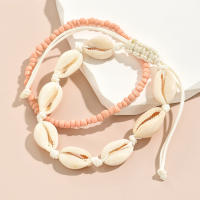 2PCS Pulseras De Tobillo Con Concha Natural Y Cuentas De Resina Para Mujer Joyería De Playa Bohemia Accesorio Veraniego Para Pies - details 6