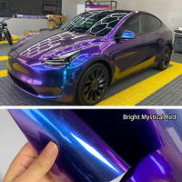 Película De Cambio De Color Para Coche Chameleon Vinilo Enrollado Púrpura a Azul Adhesivo Elástico Con Suelo De Aire Para Automóviles Y Accesorios De Motocicleta - details 13