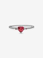 Pandora - Anillo Corazón Rojo Brillante - Plata de Lei - details 0