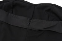 Vestido Mini Sin Mangas De Hombro Descubierto Espalda Descubierta Cierre De Cremallera Elegante Y Moderno Para Fiesta De Otoño Vestido Bodycon Para Mujer - details 29