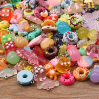 10Pcs Colgantes De Frutas Y Animales Mixtos Para Manualidades Joyería Pendientes Y Llaveros Hechos En Resina Acrylic Multicolor - details 6