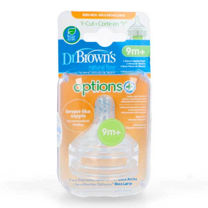 Dr Browns Tetina Options+ Corte Y Cereales Boca Ancha 2ud