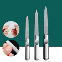 Set De 3 Tamaños De Archillo De Uñas De Acero Inoxidable Profesional Exfoliante Doble Cara Para Cuidado De Uñas De Dedos Y Pies - details 0