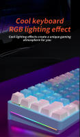 Teclado Mecánico MUCAI 61 Teclas RGB Para E-sports Intercambiable Y Portable Ideal Para Oficina Y Juegos Con Switches Rojos - details 2
