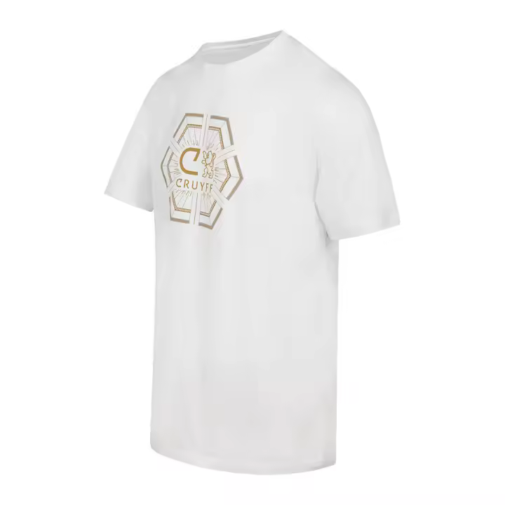 Cruyff Camiseta Hombre Modelo C-Lion Geo CA251055-160 White/Gold. - 1