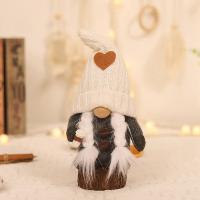 Muñeco De Terciopelo Sin Caras Gnomos Del Café Decoración Navideña Para Casa Muñeco De Knit Gnomos Del Café Ornamento De Feria Moderno Para Dormitorio Y Cocina - details 8