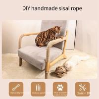 Rope De Espada De Lino Para Gatos 20/50M Plataforma De Subida Resistente a La Caída De Restos De Cuerda Adecuada Para Árboles De Gatos - details 8