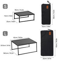 Mesa Plegable Ligera Y Duradera Para Camping Y Viajes BBQ Picnic Equipamiento Portátil Simple Y Antiviento De Aleación De Aluminio - details 5