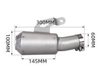 Sistema De Escape Para Motocicleta Muffler Motorcross Tip Escape Moto Racing Slip on Para S1000RR 2019-2023 S1000R 2021-2023 Material Inoxidable - details 2
