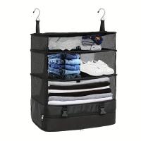 Organizador De Viaje Trípode Colapsable Para Ropa Eco-amigable De Tela Multiusos Para Acampar Al Aire Libre Y Uso En Armario - details 7
