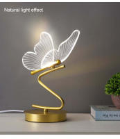 Lámpara De Mesa LED Nórdica Para Iluminación Interior Botón De Encendido Para Dormitorio Sala De Estar Restaurante Decoración De Hogar Mariposa - details 7