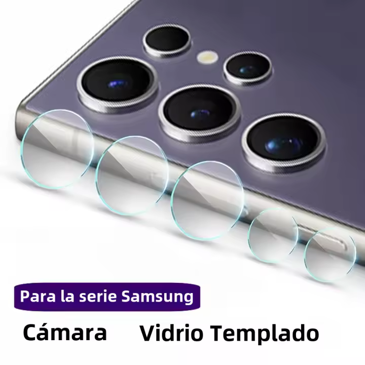 Protector De Pantalla Y Lente De Cámara Para Samsung S24 S25 Ultra plus Vidrio Templado 1-3 Sets Cubierta Para Lente Samsung Galaxy S24 Ultra - 1