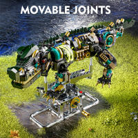 Kit De Construcción De Criatura Mechanical De Cocodrilo Mysterious Swamp Creativo Regalos Para Niñas Y Niños Bloques De Construcción Pequeños Compatible Con Lego Material PP - details 1