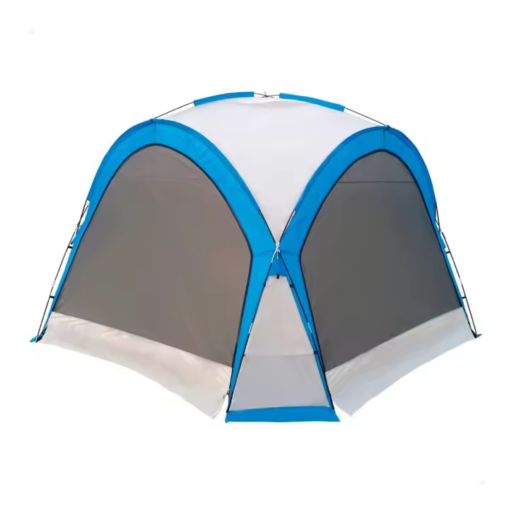 Tienda de campaña Aktive con mosquitera azul/gris 260x350x350 cm - 1