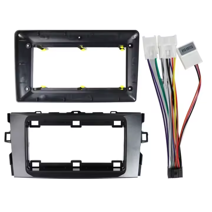 Kit De Panel De Radio Para Coche Toyota Auris 2006-2011 9 Pulgadas Con Cable De Alimentación Accesorios Multimedia Central - 1