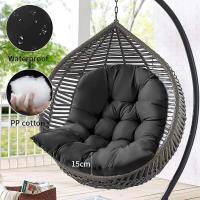 Columpio colgante tipo huevo para jardín, silla hamaca con asiento grueso y cojines (solo incluye cojín del asiento) - details 0