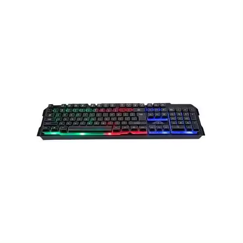 TECLADO GAMING QWERTY CON ILUMINACIÓN RGB Y TECLAS MULTIMEDIA COMPATIBLE CON WINDOWS - 1