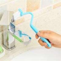 Cepillo De Limpieza Para Inodoro Curvado De Plástico Escobilla De Rincón V Para Baño Cocina Ventanas Fácil De Limpieza Y Uso - details 6