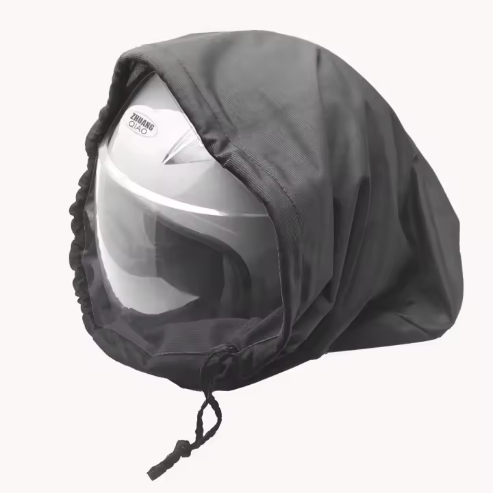 Bolsa De Seguro Para Casco De Motocicleta Con Cordón De Plush Para Scooter Moped Bicicleta Protege Medio Y Completo - 1