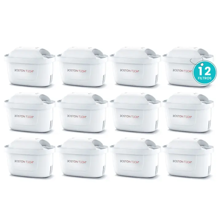 Filtros de Agua Hydro Pure+ Compatibles con Brita Maxtra y Maxtra+ - Pack de 12 - 1