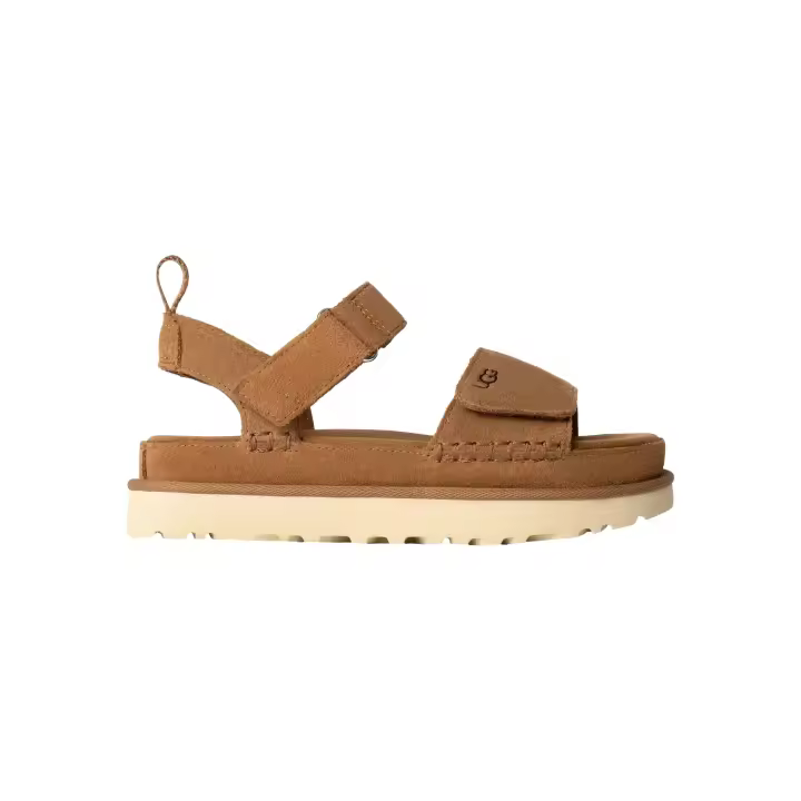 Sandalias UGG  Goldenstar de Ante conTira Ajustable con Velcro Color Camel - 1