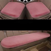 Cojín De Asiento De Coche Invierno De Peluche Corto Individual Sin Espalda Tres Piezas Calor Y Grueso De Peluche De Conejo - details 9