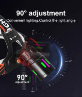 Linterna Frontal LED Potente 3500000LM 600W Recargable Por USB Para Camping Y Pesca Lámpara De Cabeza 1500M Con Angulo De Haz De 180° Impermeable - details 7
