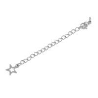 10 Pcs Cadena De Acero Inoxidable Con Hebilla De Cangrejo Y Pendiente De Estrella Hueca Para DIY Pulsera Y Collar Único Y Bonito - details 5