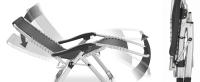 TECTAKE - Silla Tumbona Plegable para Playa y Jardín, Cojín Cabezal Extraíble, Estructura de Acero, Mesa Auxiliar, Ideal para Camping y Picnic, Silla Exterior Terraza - details 2