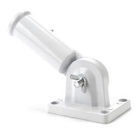 Soporte De Bandera De Aluminio Ajustable a 180 Grados Base De Pórtico Para Bandera Blanco Resistente Al Viento Montado En La Pared - details 3