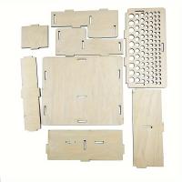 Caja De Almacenamiento De Madera YOMDID 1PC Herramienta De Cuero Organizador Soporte Para Pinceles De Pintura Multifuncional Para Herramientas De Manualidades - details 5