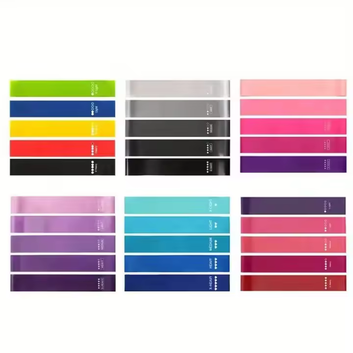 5pcs Bandas De Resistencia Elásticas Para Fitness Pilates Crossfit Ejercicio En Gimnasio Entrenamiento En Casa Yoga Deporte Bandas De Estiramiento - 1
