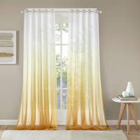 Cortinas de Tul Blanco Gris Tul Opaco Tul Degradado Ojal Tul Elegante Decoración de Ventana Tul Sala de Estar Balcón Dormitorio 2 Piezas (132 cm * 244 cm) - 52 W * 96 L cm - details 1