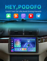 Podofo Radio de coche Android 2 Din para BMW E46 1999 2000 2001 2002 2003 2004 2005 Carplay 8+128GB AI Voice WIFI+4G DSP GPS Navegación Multimedia Reproductor de Video - details 0