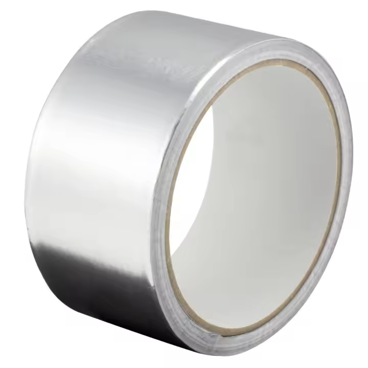 Gocableties Aluminium Foil Tape, 48mm (2") x 10m, Five Roll Bu Pack Adhesive Insulation Tape for Insulating, HVAC Repair, Sealing Ducts, and Pipework, 5 Rolls - 1