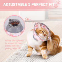 Collar De Recuperación Para Gatos Suave Y Ajustable Cola De Pato Ligera Y Cómoda Para Cirugía Posterior Protección Del Animal - details 4