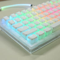 104 Teclas Pudding Tema OEM Perfil ABS PBT Doble Choque Teclas Para Teclado Mecánico De Switch MX RGB Retroiluminado Teclas - details 8