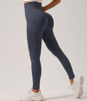 Pantalones De Yoga De Mujer De Cintura Alta Sin Costuras Talla Elástica Leggings Deportivos Para Gimnasio Y Correr En Color Sólido - details 8
