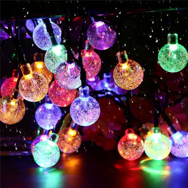 Luces De Cadena Solar Para Exterior 20 LED Con 8 Modos Impermeables Luz De Patio Para Decoración De Jardín Y Fiesta - 1