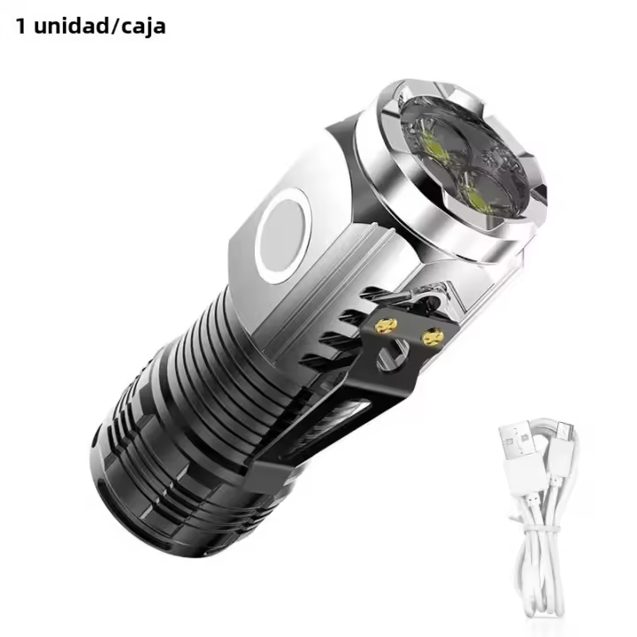 Linterna De Poder Superficie Recargable Tríptico Monstruo Mini Luz De Exterior Portátil Con Alcance Longo Potente - 1