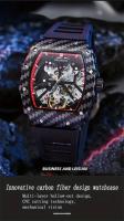 Reloj Mecánico Automático Para Hombre MUSANFIGO Forma De Barril Luminoso Hueco Resistente Al Agua Ideal Para Regalos Correa De Silicona - details 0