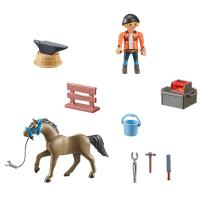 Playmobil herrador Ben y caballo Aquiles Waterfall (71357) - details 2