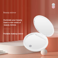 Espejo De Maquillaje Portátil Plegable Con Luz LED Mini Espejo De Viaje Compacto Mano Con Luz LED 10X Marca ZM-LED-002 - details 4