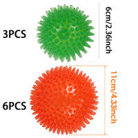 Juguetes Para Perros Pequeños Y Medianos 3Pcs Bola Masticable De Espina Suave TPR Con Sonido Squeaky Flotante Para Piscina Juguete Para Arrojar Y Buscar - details 0