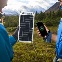 Cargador Solar Portátil 10W/5W USB 5V Para Móviles Y Uso Al Aire Libre Energizado Por Energía Solar Panel De Silicona Monocrómica Tamaño 30*14.5CM Peso 200g - details 4