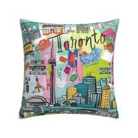 Funda De Cojín De Lino Nórdico Con Graffiti Decorativo Para Sofá Tamaño Personalizable 40x40 45x45 50x50 60x60 Estilo Jacquard - details 3