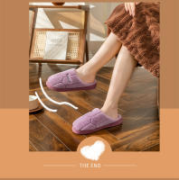 Zapatillas De Invierno Unisex Algodón Tacones Plano Antideslizantes Para Hombre Y Mujer Pantuflas De Plush Cálidas Para El Hogar Pareja - details 17