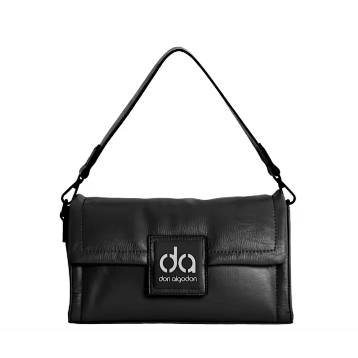 DON ALGODON BOLSO BANDOLERA MUJER PEQUEÑO NEGRO - 1