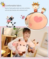 Muñeco De Peluche De Vaca Pequeña Y Colorida De 28cm Suave Con Bufanda Juguete Kawaii Para Regalo Ideal Para Niños Y Adultos - details 4