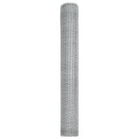 vidaXL Valla Hexagonal Acero galvanizado 5000 x 0.05 x 140 cm Duradera - details 4